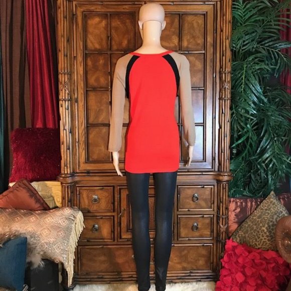 NWOT Jones New York Colorblock 3/4 Sleeve Sweater - Picture 4 of 7